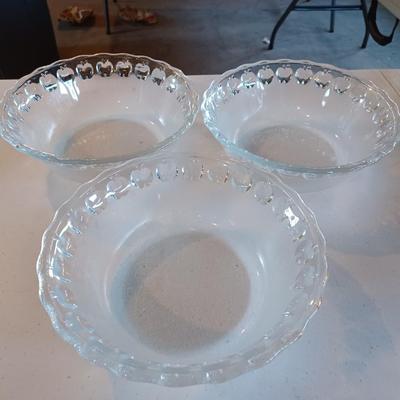 Frosted Glass serving bowl