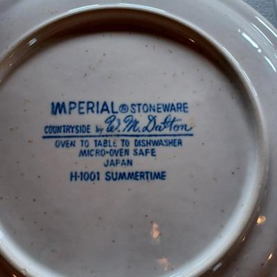 50 pcÂ Vintage Imperial Stoneware Dalton SummertimeÂ set
