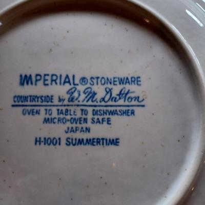 50 pcÂ Vintage Imperial Stoneware Dalton SummertimeÂ set