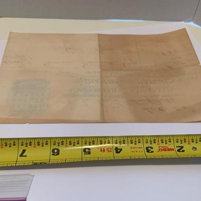 c.1890 Jewelry Store Receipt Casperfield & Cleveland