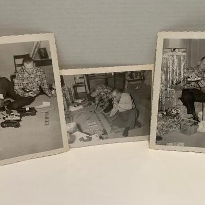 Vintage Photos - 1940s Model Railroad Trains / Christmas