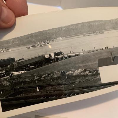 World War II Era Battleship Photos Hudson River Looking From Yonkers