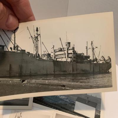 World War II Era Battleship Photos Hudson River Looking From Yonkers