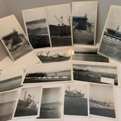 World War II Era Battleship Photos Hudson River Looking From Yonkers