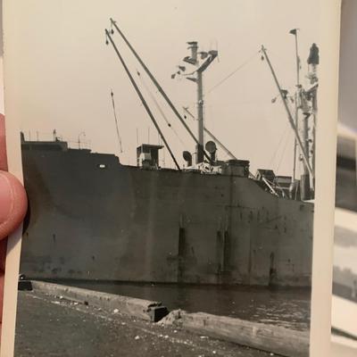 World War II Era Battleship Photos Hudson River Looking From Yonkers
