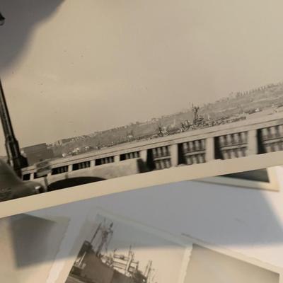World War II Era Battleship Photos Hudson River Looking From Yonkers
