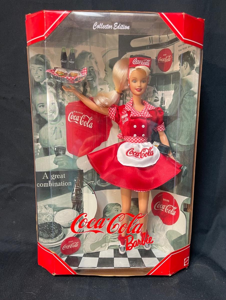 Barbie 1998 Coca Cola Car Hop Barbie Mattel 1950 s red dress