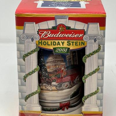 Holiday Budweiser Stein 2001