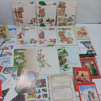 Box full of Christmas greeting cards - Unused - Some vintage