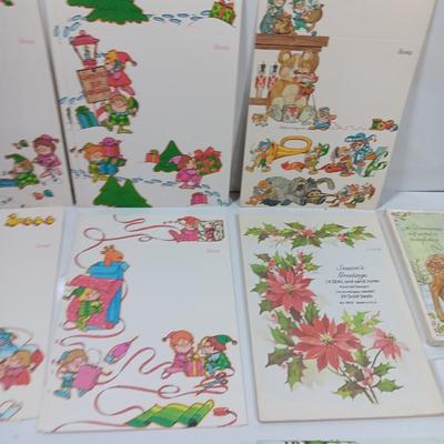 Box full of Christmas greeting cards - Unused - Some vintage