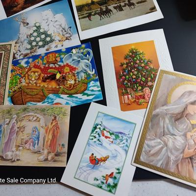 Box full of Christmas greeting cards - Unused - Some vintage