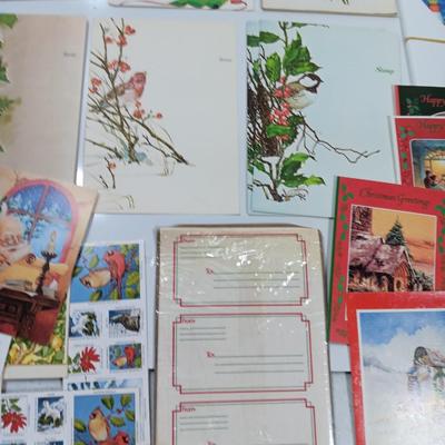 Box full of Christmas greeting cards - Unused - Some vintage