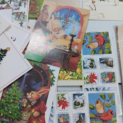 Box full of Christmas greeting cards - Unused - Some vintage