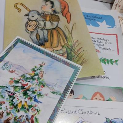 Box full of Christmas greeting cards - Unused - Some vintage