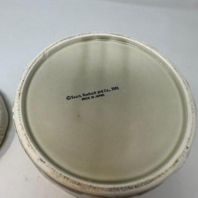 Sears Roebuck Co Strawberry Canister