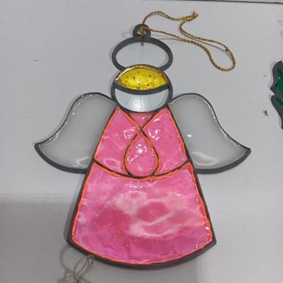 Larger Christmas-Stained glass ornaments