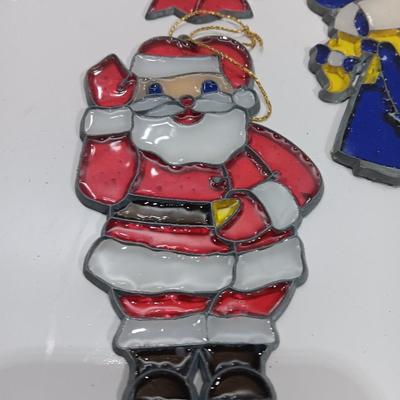 Larger Christmas-Stained glass ornaments