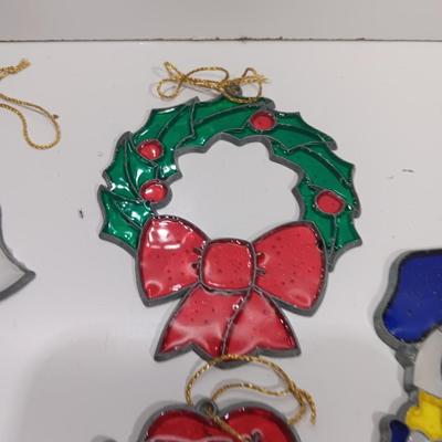 Larger Christmas-Stained glass ornaments
