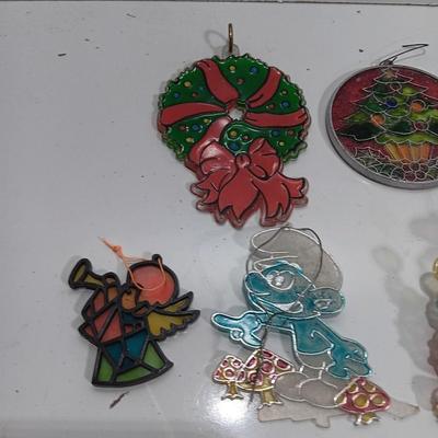 Plastic stained-glass window decor or ornaments