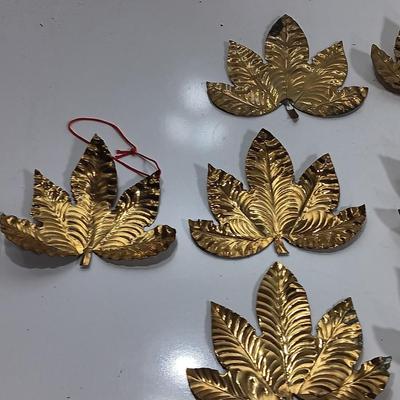 Large sized vintage Brass leaves