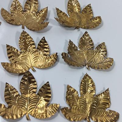 Large sized vintage Brass leaves