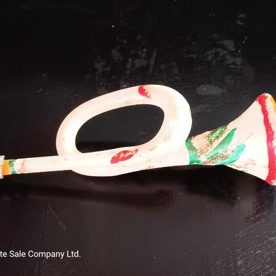 Antique Western Germany glass instrument ornament