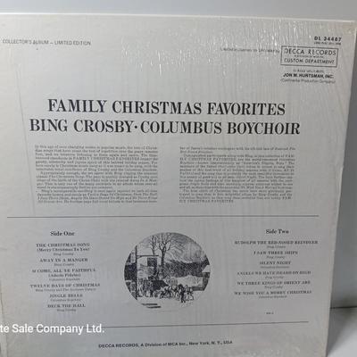 Christmas music on Record LP'S - Bing Crosby - Glan Campbell - Woody the Woodchuck