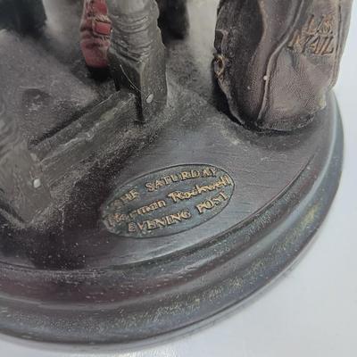 The Saturday Evening Post Norman Rockwell Santa lamp