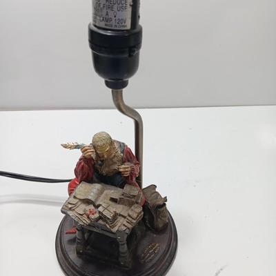 The Saturday Evening Post Norman Rockwell Santa lamp