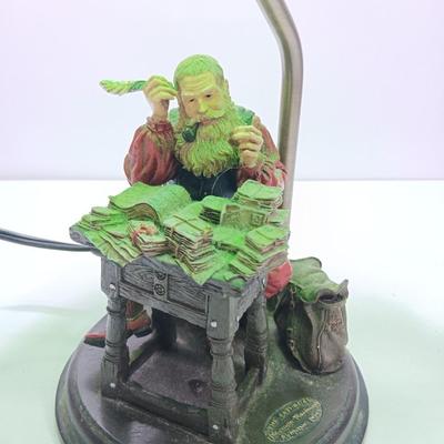 The Saturday Evening Post Norman Rockwell Santa lamp