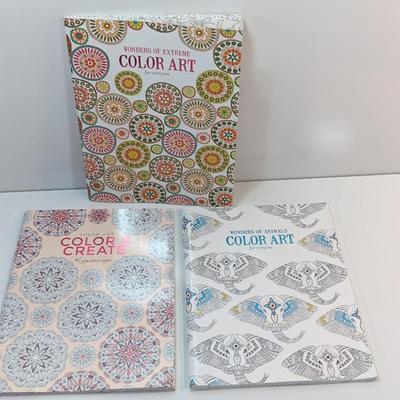 Nice assortment of Color Art Coloring books