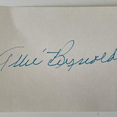 NY Yankees Allie Reynolds original signature