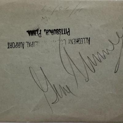 Boxer Gene Tunney signature cut