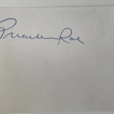 MLB Preacher Roe original signature cut