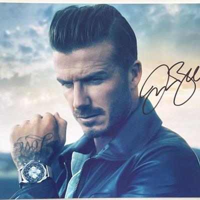 David Beckham signed photo