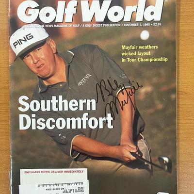 Billy Mayfair signed 1995 Golf World Magazine