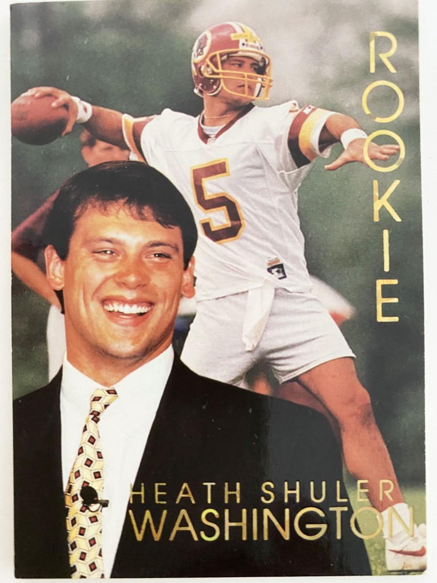 Heath Shuler Washington Redskins Rookie Football Card