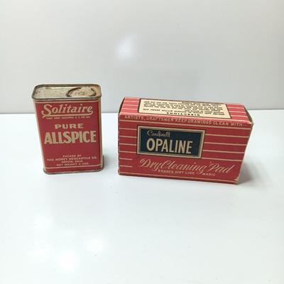 Vintage Allspice and Opaline cleaning wool