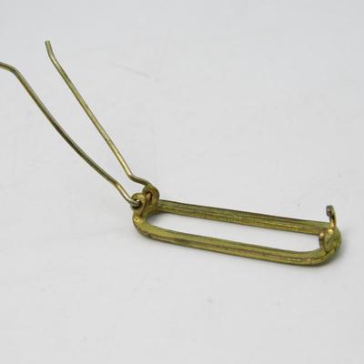 Vintage Art Deco Gold Tone Lapel Fashion Fastener Pin