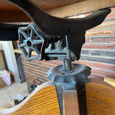 Antique Oak Secretary Chair