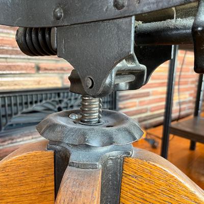 Antique Oak Secretary Chair