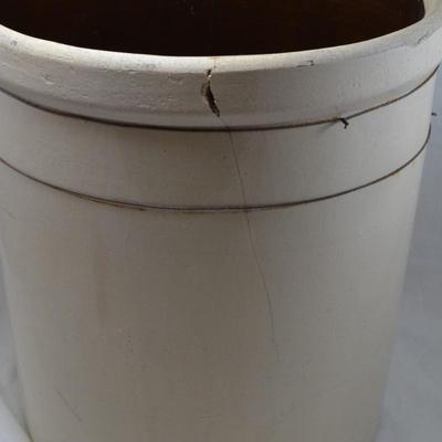 Antique 5 Gallon Robinson Ransbottom Blue Crown Crock 16x12