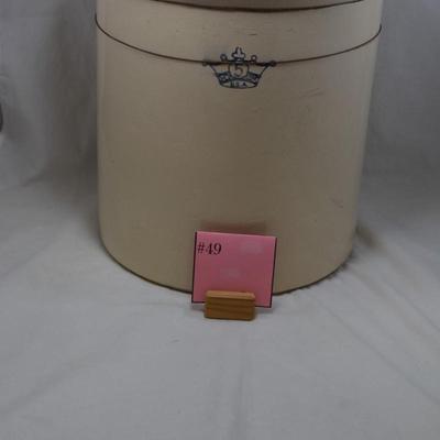 Antique 5 Gallon Robinson Ransbottom Blue Crown Crock 16x12