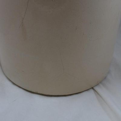 Antique 5 Gallon Robinson Ransbottom Blue Crown Crock 16x12