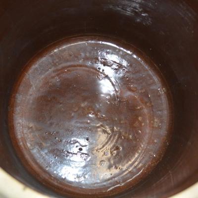 Antique 5 Gallon Robinson Ransbottom Blue Crown Crock 16x12