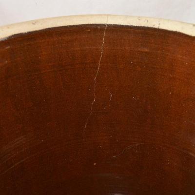 Antique 5 Gallon Robinson Ransbottom Blue Crown Crock 16x12