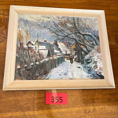 Vintage village picture