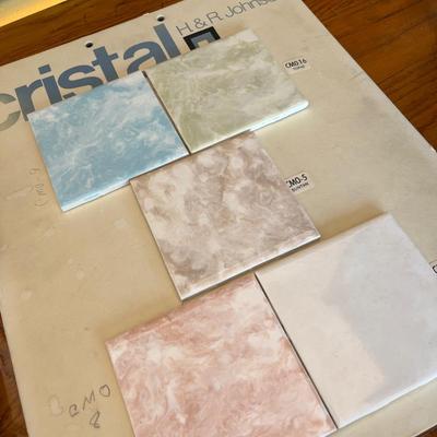 Kitchen items & Tile sample board