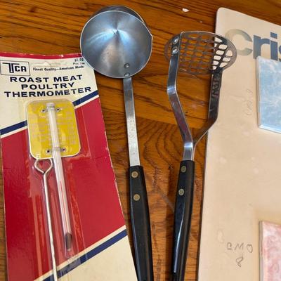 Kitchen items & Tile sample board