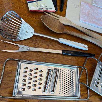 Kitchen items & Tile sample board